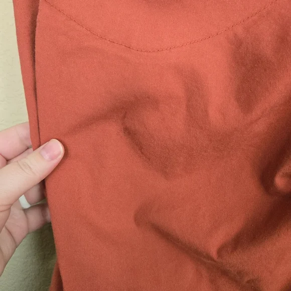 Prana Kanab Clay Rust Orange Organic Cotton Blend Jogger Hiking Pants Sz S - Picture 15 of 16
